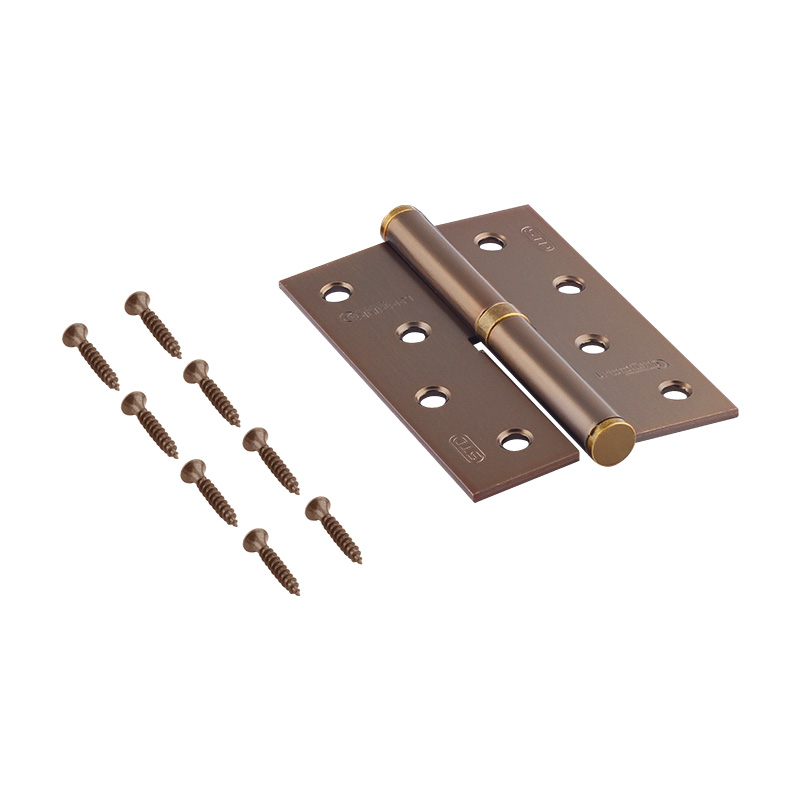 Комплектация и упаковка Петля левая/правая 750-4" STD (100*70*2,5) без колп. цвет Матовый кофе Нора-М