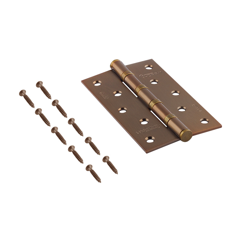 Комплектация и упаковка Петля универсальная 5"-4ВВ STD (125*75*2,5) без колп. цвет Матовый кофе Нора-М