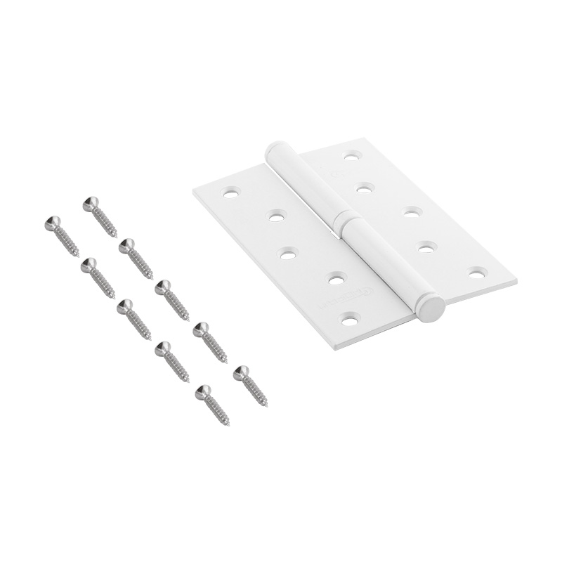 Комплектация и упаковка Петля левая/правая 750-5" STD (120*80*2,5) без колп. цвет Белый Нора-М