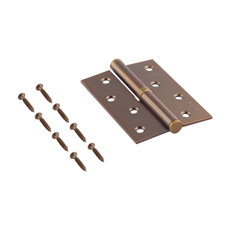 Комплектация и упаковка Петля левая/правая 750-4" STD (100*70*2,5) без колп. цвет Матовый кофе Нора-М