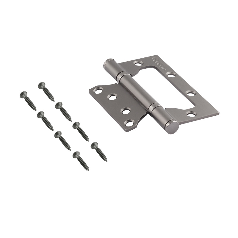 Комплектация и упаковка Петля без врезки 800-4" (100*75*2,5) без колп. цвет Графит Нора-М