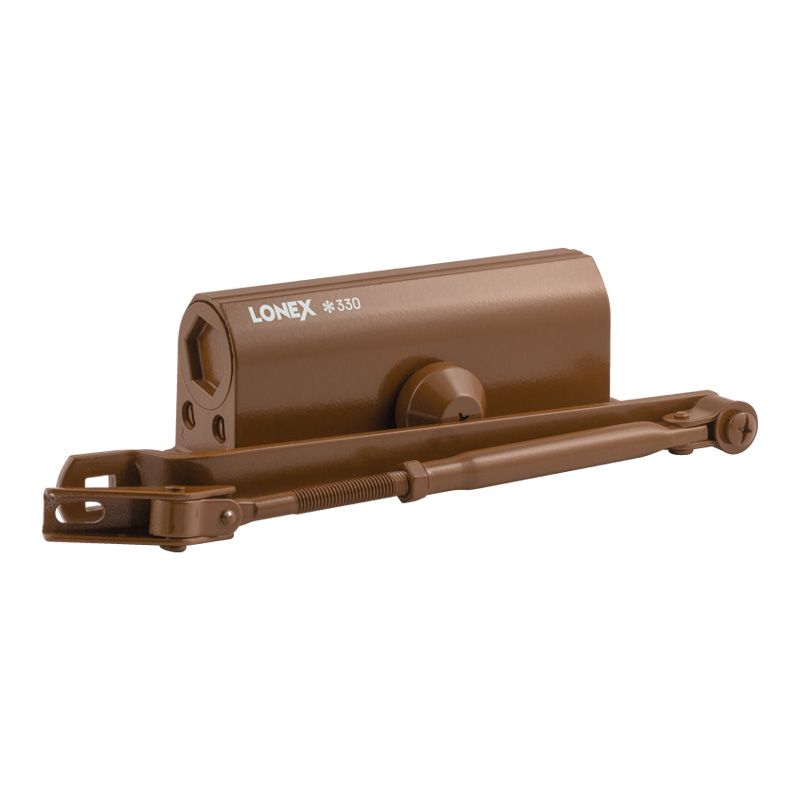 Доводчик дверной 330 LONEX цвет Коричневый (8024) Нора-М