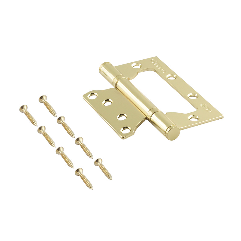 Комплектация и упаковка Петля без врезки 800-4" STD (100*75*2,5) без колп. цвет Золото Нора-М