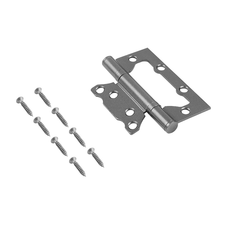 Комплектация и упаковка Петля без врезки 800-4'' (100*74*2,5мм) без колп. ISPARUS цвет Светлый графит Нора-М