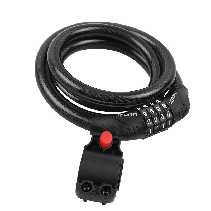 Велосипедный замок №21 с креплением на раму цвет Черный Нора-М