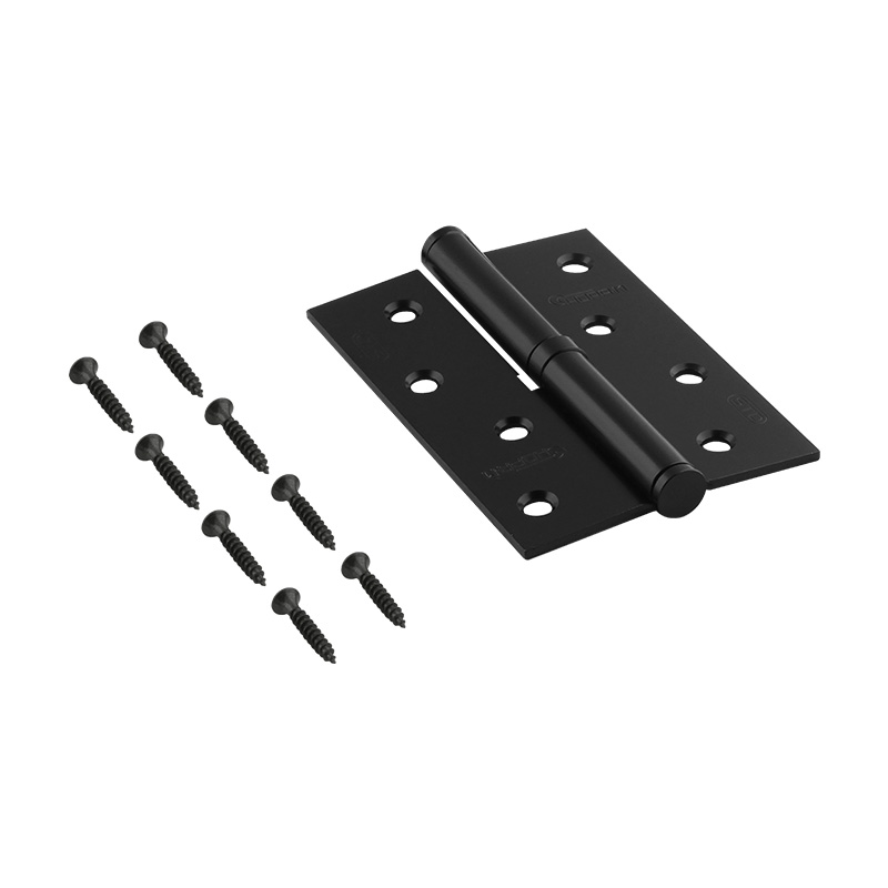 Комплектация и упаковка Петля левая/правая 750-4" STD (100*70*2,5) без колп. цвет Черный Нора-М